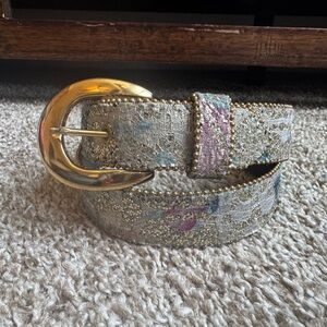 Vintage Elite Belt Floral shimmer statement piece